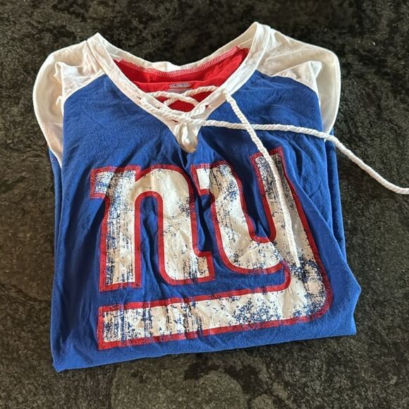 Royal Blue NY  GIANTS Logo Raglan Sleeve Jersey XXL - Picture 7 of 7